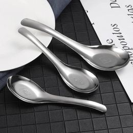 Spoons Stainless Steel Chinese Soup Home Kitchen Ladle Capacity Silver Polished Flatware For Coffee Tableware Cooking Utensil