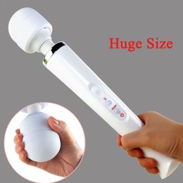 Powerful Magic Wand Vibrators for Women Clitori Stimulator Big AV Stick Vibrator Female G Spot Massager Adult Sex Toys for Woman 240315