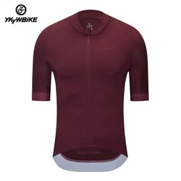 YKYWBIKE Cycling Jersey Quick Dry Summer Short Sleeve MTB Maillot Bike Shirt Downhill Top Tees Mountain Bicycle Clothing 240311