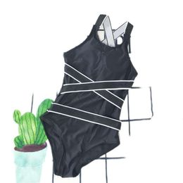 Black luxury swimsuit designers bikini Women One-piece Swimwear Pad Bikini Set Push Up Shoulder Strap With Letters Swimsuit Bathing Suit Swimming Suit