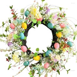 Decorative Flowers Easter Wreaths For Front Door Decorations Spring Artificial Flower Wreath Wall