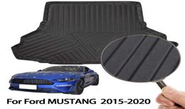 Rear Boot Cargo Mat Fit for Ford Mustang 20152020 Black Rubber Car Trunk Liner Cover Protector9656508
