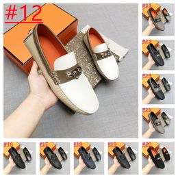 26Model luxurious Classic Metal Button Men's Designer Loafers Driving Shoes Moccasin Fashion Male Comfortable Flats Breathable Men Lazy Shoes