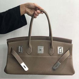 10S tote bag Top Quality designer bag All handmade dinner bag brand designer handbags using imported Togo 42cm original leather made fashion clutch bag