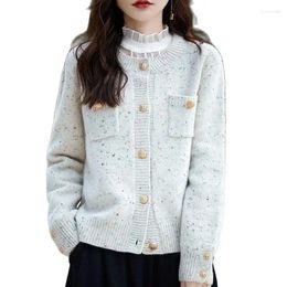 Women's Knits Thickened Bright Silk Year's Red Temperament Sweater Shoulder Knitted Jacket Primer Shirt Spring And Autumn