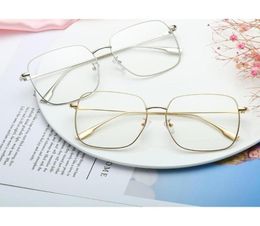 Sunglasses Titanium Alloy Square Fine Hinge Oversized Black And Silver Spectacles Multicoated Lenses Fashion Reading Glasses 0757574211