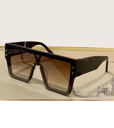 Premium Fashion Square Full Frame Sunglasses with Silver Chain for Men Women Summer Sun Glasses with Gift Box8147598