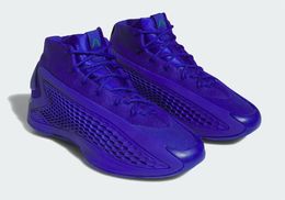 Горячие баскетбольные кроссовки AE1 Velocity Blue Best of Adi Anthony Edwards, спортивная обувь для начальной школы, кроссовки US7-US12