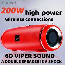 Portable Speakers 200w Outdoor Wireless Audio 3d Surround Bluetooth Speaker High-power Bluetooth Speaker Low Bass Portable Tws/fm/voice New 24318