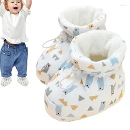 First Walkers Born Booties Warm Baby Socks Cotton Comfort Soft Anti-slip Infant Shoes Toddler Boots