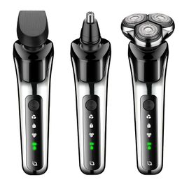 Electric shaver 3-in-1 Shaver Electric razor with nose hair trimmer and sideburns trimmer