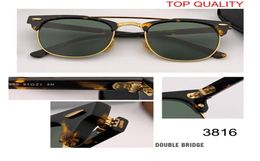 New top quality club Sunglasses Mens Womens Brand Designer UV400 master Glasses Classic Sun glasses Driving Semi Rimless rd3816 sq9827559