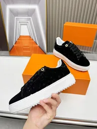 Luxury Designers Sneakers Casual Shoes Thick Soled White Black Real Leather Velvet Suede Womens Mens Espadrilles High-Quality 0316