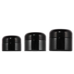 20/30/50g black cosmetics Glass jar, small container with lid, glass jar container, ointment, cosmetics bottle