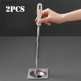 Other Household Cleaning Tools Accessories 1/2pcs Super long Pipe Dredging Brush Bathroom Hair Sewer Sink Flexible Drain Cleaner Clog Plug Hole Remover Tool 240318