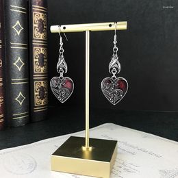 Dangle Earrings 1 Pair Gothic Mysterious Personality Bats Heart-shaped Pendant Ladies Vintage Halloween Jewelry