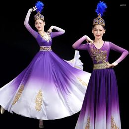 Stage Wear Xinjiang Dancing Dress Ethnic Style Art Examination Solo Dance Opening Swing Skirt Performance Costume