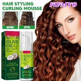 Adhesives Hair Styling Mousses For Wigs Curl Foam Mousse For Frizz Control Curly Hair Styling Mousse For All Hair Types Women Men Cheap