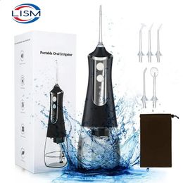 5 Modes Oral Irrigator USB Rechargeable Water Floss Portable Dental Water Flosser Jet 300ml Irrigator Dental Teeth Cleaner6 Jet 240307