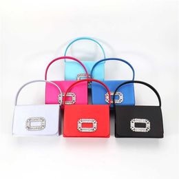 Shoulder Bags Ladies designer handbags tote with Diamond Evening Bag Small Square Crossbody Wedding Party Dress Handbag 240311