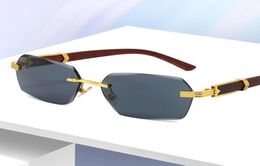 Designer Sunglasses Brand Retro UV400 Eyewear Without Frame Mens Sun Glasses Luxury Sunglasses for Men Polaroid Plastic Lens With 8518634