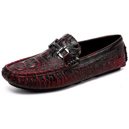 Non-Brand Latest Design Genuine HBP Leather Upper Horsebit Hard Wearing Men Moccasins Shoes