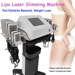 Portable Body Contouring Machine Lipolaser Diode Laser Fat Loss Weight Reduce Skin Lifting 650nm Lipo Laser Slimming System