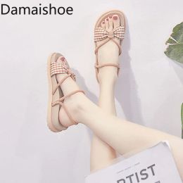 Boots 2021 Summer New Twoway Wear Internet Hot Sandals Fairy Style Student Flat Allmatch Korean Rome Beach Ins Fashion Women Shoes