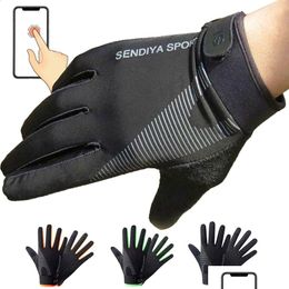 Sports Gloves 1 Pair Cycling Motorcycle Bike Touch Sn Fl Finger Outdoor Fishing Mens Training 231118 Drop Delivery Outdoors Athletic A Otefl