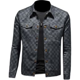 236L designer jacket men long sleeve plaid luxury jackets black mens jacket coat