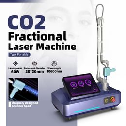 Fractional CO2 Laser System Facial Wrinkle Removal Machine CO2 Laser Remove Acne Stretch Marks Fractional Arm Pigmentation