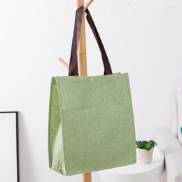 Shopping Bags Cotton Linen Women Shoulder Bag Cloth Female Handbag Eco Grocery Storage Large Capacity Casual Tote 2024