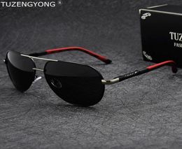 TUZENGYONG Aluminum Men039s Polarized Sunglasses Classic Brand Driving Sun Glasses Coating Lens Eyewear Accessories for Men Ocu5648706
