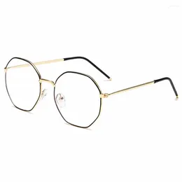 Sunglasses Shape Frame Elastic Glasses Legs Hexagon Women Anti Blue Light Computer Korean Style Eye Protection