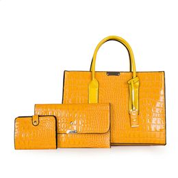 Große Kapazität Muster Frauen Schultertasche Tasche Leder Geldbörsen und Handtaschen für Frauen Designer Luxus Damen Handtaschen 240306