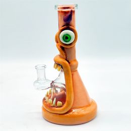 2024 Heady Bong Glass HandCraft 20CM 8 Inch 3D Green Monster Variety Kind Hookah Water Pipe Bong Glass Bongs 14mm Bowl