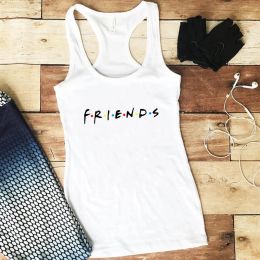 Tops Friends Tank Tops Women Cotton Vest Summer Letter Funny Sleeveless Shirts Graphic Tees Racerback TV Shows Tops Dropshipping