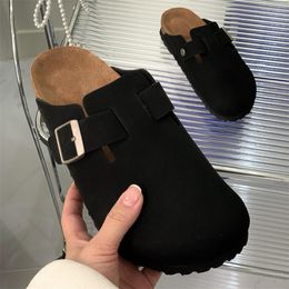 Germany Slippers clogs Designer Slides For Men Women Clogs Sandals Women Platform slipper Mens Loafer Slipper Suede Leather Buckle outdoor shoes