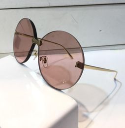 0353 Popular Sunglasses For Women Fashion Wrap Sunglass Frameless Coating Mirror Lens Carbon Fiber Legs Summer Style classic sungl1129370