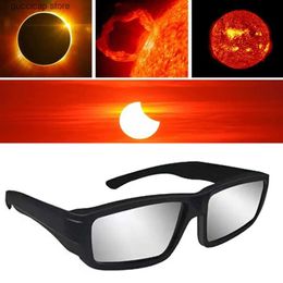 Sunglasses Eclipse glasses with neutral design for safe viewing of harmful UV lights from the sun Y240318