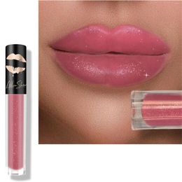 Lip Gloss Crystal Lipstick Diamond Fine Glitter Glaze Long Lasting Non Stick Cup Kits Maquillaje Coreano