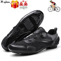 Footwear Speed Road Bike Sneakers for Men and Women Breathable SelfLocking Mountain MTB Cycling Shoes SPD Pedals Racing Biking Footwear