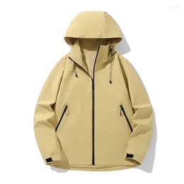 Men's Jackets 2024 Spring And Autumn Fashion Sports Waterproof Windproof Hooded Large Size Jacket Casual Loose High-Grade Coat M-6XL