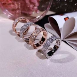 screw carter rings nail wide narrow full sky star titanium steel ring womens fashion stainless rose gold 0MQS
