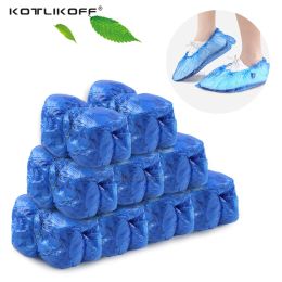 Covers 100Pcs Disposable Shoe Dust Covers Pouch Plastic Waterproof Shoes Cover Organizer Rainy Day Outdoor Cleaning Shoe Covers Bags