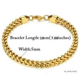 Mens 14K Yellow Gold Male Bracelet Braslet Gold Colour Braclet Chunky Cuban Chain Link Bracelet for Man 543