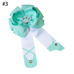 Card Hot Selling New Ballet Dance Shoes Bow Clip Handmade Fabric Children's Hair Accessories