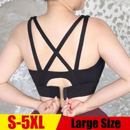 Lu Align Align Lu Lemon Hide Women Cloud S-5XL Sports Bra High Support Big Breast Workout Underwear Lady Fiess Yoga Top Plus Size Vest Run