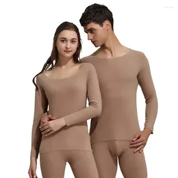 Men's Thermal Underwear Sets Men/Women Warm Modal Stretch Sanpdex Long Johns Set Light Comfortable Home Clothes