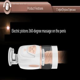 Easy Love L Male masturbator Automatic Sex Machine Hands Retractable masturbation cup Piston Telescopic Sex toys for men1302756